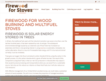 Tablet Screenshot of firewoodforstoves.com
